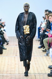 Model on the catwalk