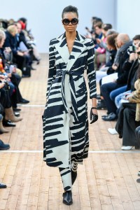 Model on the catwalk