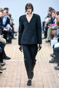 Model on the catwalk