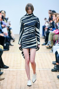 Model on the catwalk