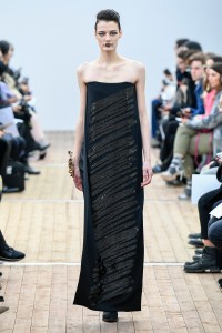 Model on the catwalk