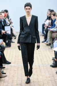 Model on the catwalk
