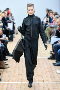 Model on the catwalk