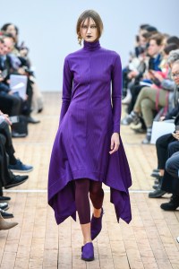 Model on the catwalk