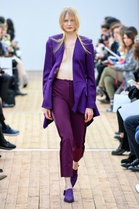 Model on the catwalk