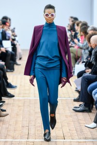 Model on the catwalk