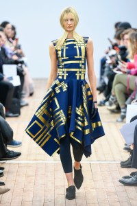 Model on the catwalk