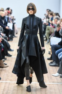Model on the catwalk