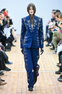 Model on the catwalk