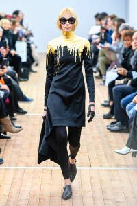 Model on the catwalk