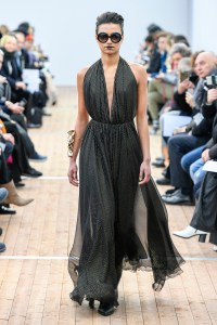 Model on the catwalk