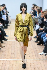 Model on the catwalk