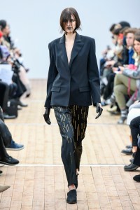 Model on the catwalk