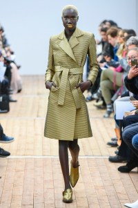 Model on the catwalk
