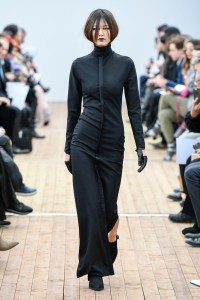 Model on the catwalk