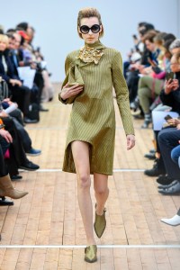 Model on the catwalk