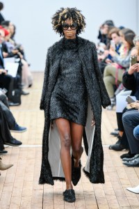 Model on the catwalk
