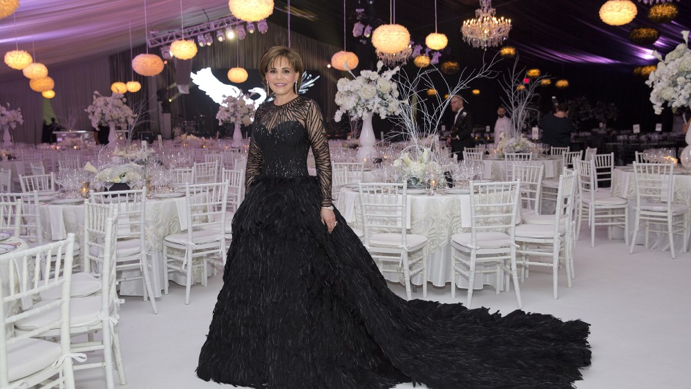 Naeem Khan Designs Feathered Dress for Houston Gala Chair