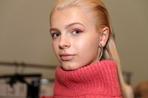 Backstage at Hellessy RTW Fall 2018
