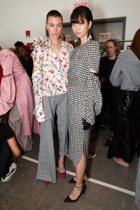 Backstage at Hellessy RTW Fall 2018