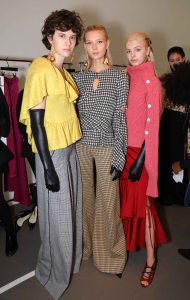 Backstage at Hellessy RTW Fall 2018