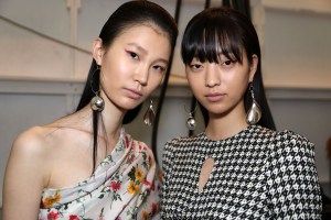 Backstage at Hellessy RTW Fall 2018