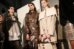 Backstage at Fendi RTW Fall 2018