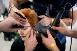 Backstage at Gucci RTW Fall 2018
