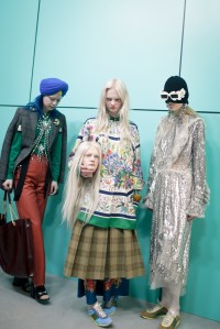 Backstage at Gucci RTW Fall 2018