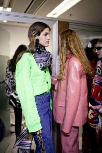 Backstage at MSGM RTW Fall 2018