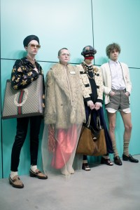 Backstage at Gucci RTW Fall 2018