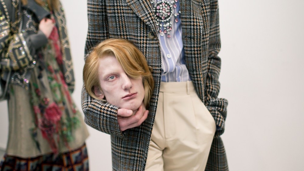 Backstage at Gucci RTW Fall 2018