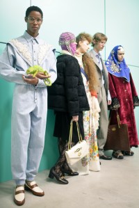 Backstage at Gucci RTW Fall 2018