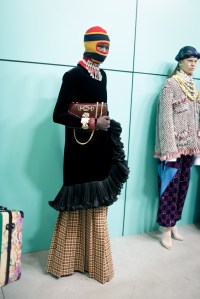 Backstage at Gucci RTW Fall 2018