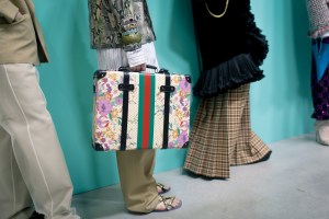 Backstage at Gucci RTW Fall 2018