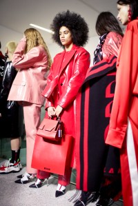 Backstage at MSGM RTW Fall 2018