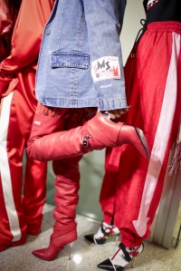Backstage at MSGM RTW Fall 2018