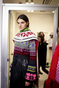Backstage at MSGM RTW Fall 2018