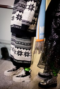 Backstage at MSGM RTW Fall 2018