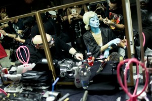 Backstage at Moschino RTW Fall 2018