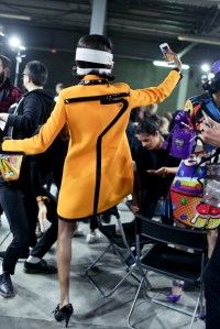 Backstage at Moschino RTW Fall 2018