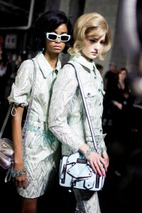 Backstage at Moschino RTW Fall 2018
