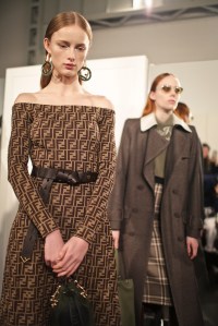 Backstage at Fendi RTW Fall 2018