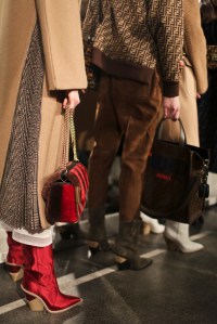 Backstage at Fendi RTW Fall 2018