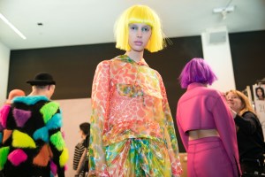 Backstage at Jeremy Scott RTW Fall 2018
