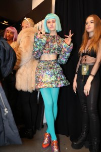 Backstage at Jeremy Scott RTW Fall 2018