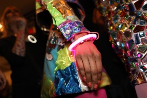 Backstage at Jeremy Scott RTW Fall 2018