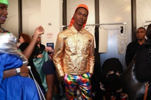Backstage at Jeremy Scott RTW Fall 2018