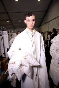 Backstage at Jil Sander RTW Fall 2018