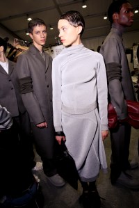 Backstage at Jil Sander RTW Fall 2018